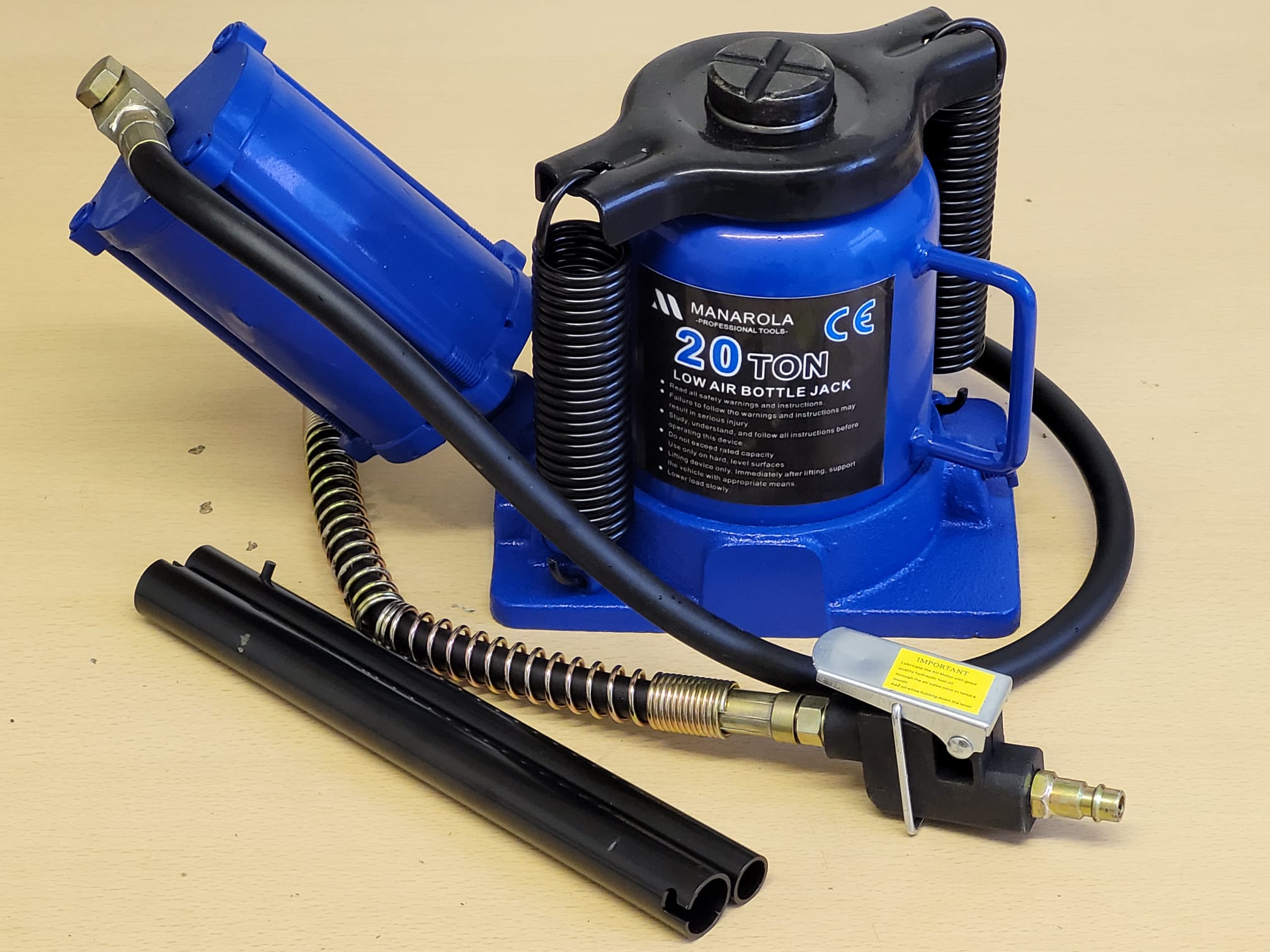 20 Ton Low Air Bottle Jack