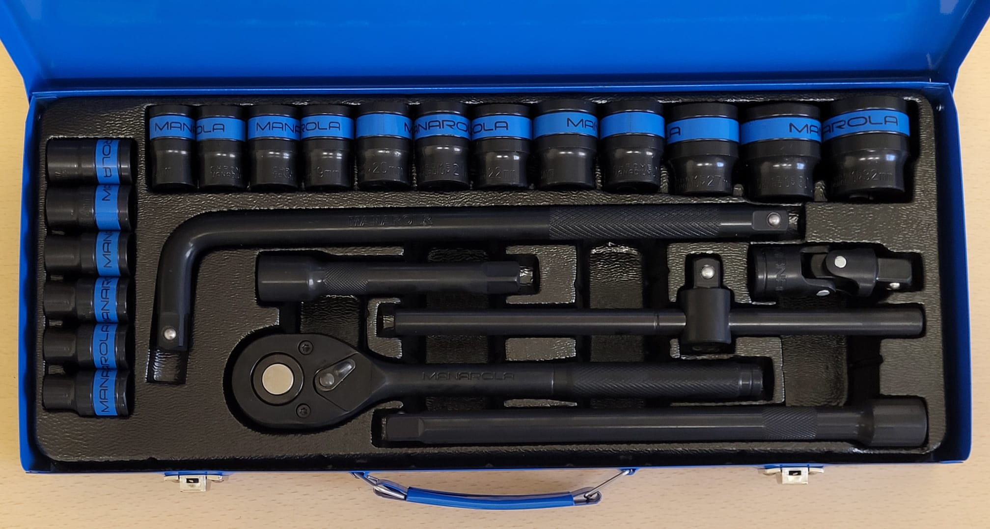 Professional 24 Piece 1/2" Drive Impact Socket Tool Set