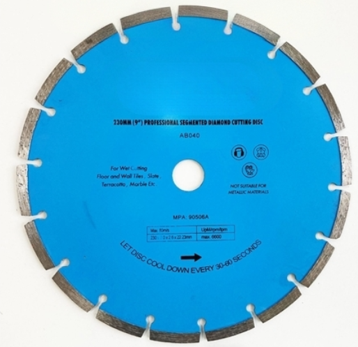 9" Segmented Diamond Disc