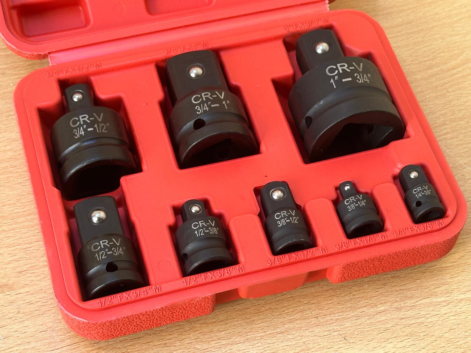 8pc Impact Socket And Impact Adaptors Set