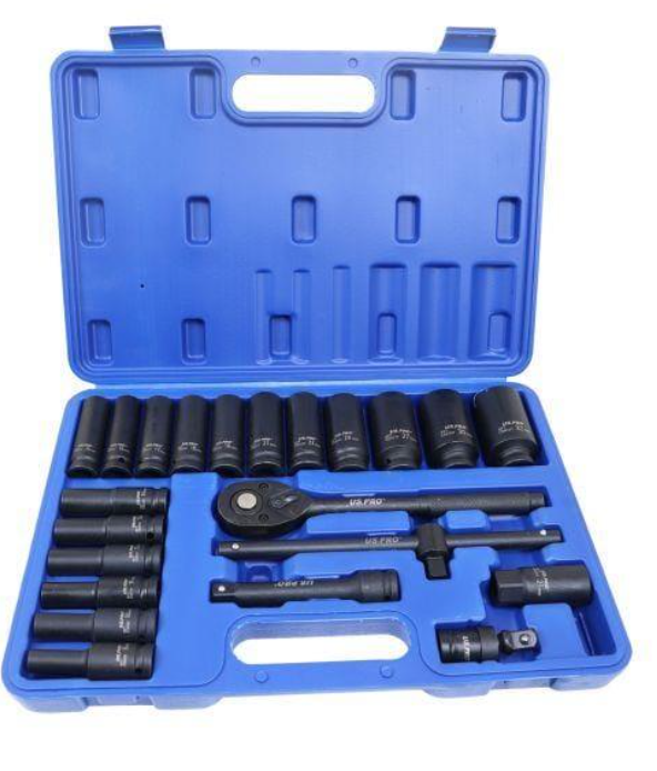 6 point 22pc 1/2" DR Deep Impact Socket Set 8 - 32mm