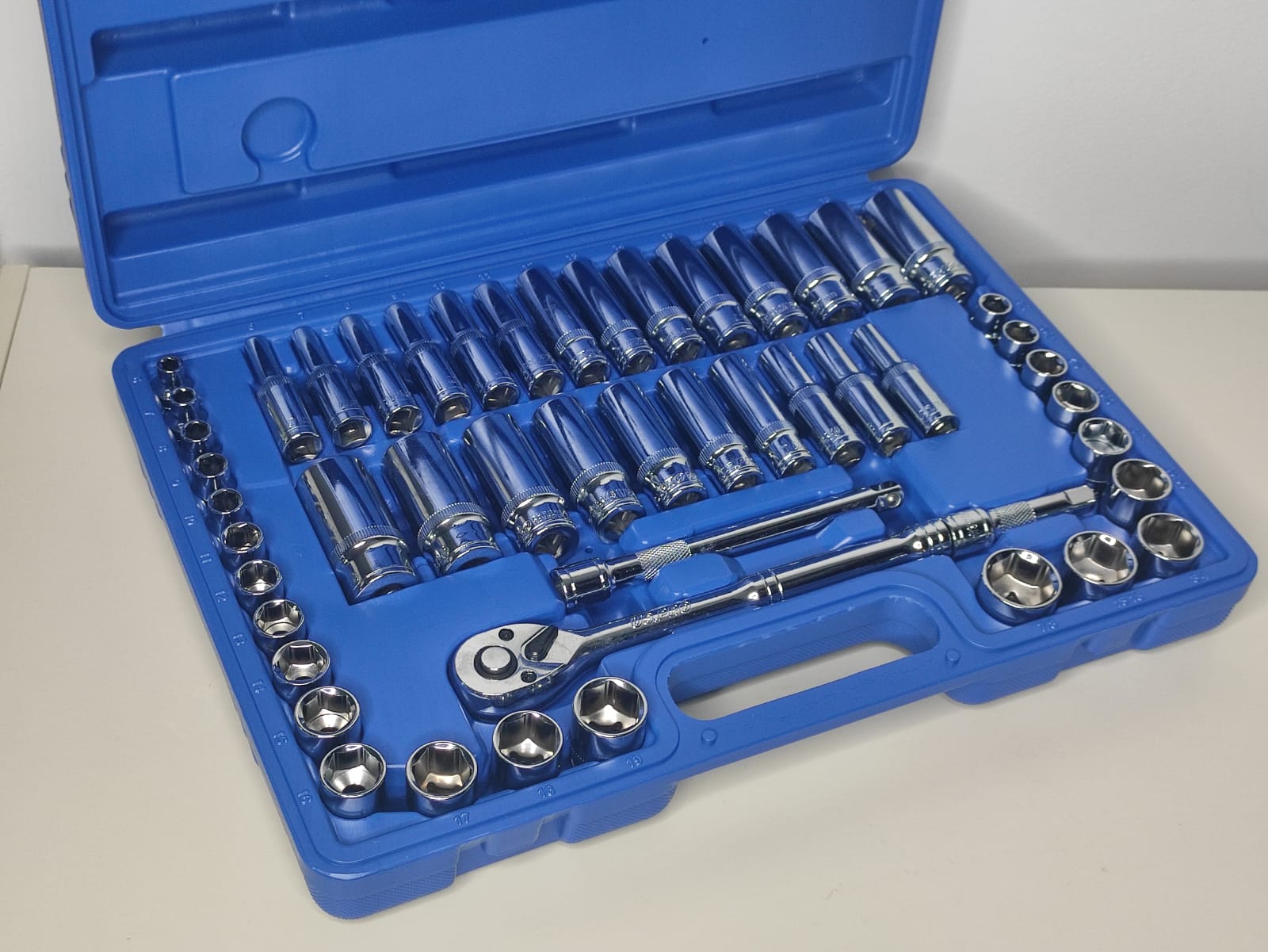 US PRO 50pc 3/8" Dr 6pt Socket Set Metric