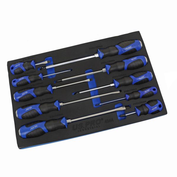 10PC PREMIUM SCREWDRIVER SET PH & SL