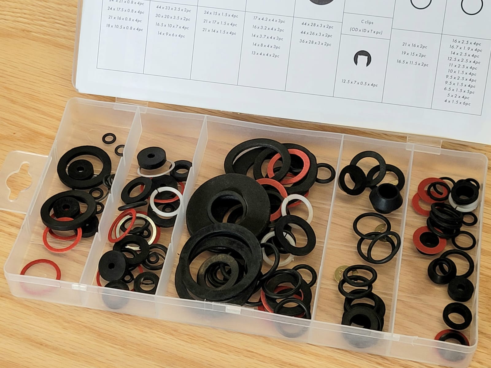 125 Piece Tap Ring & Washer Assortment