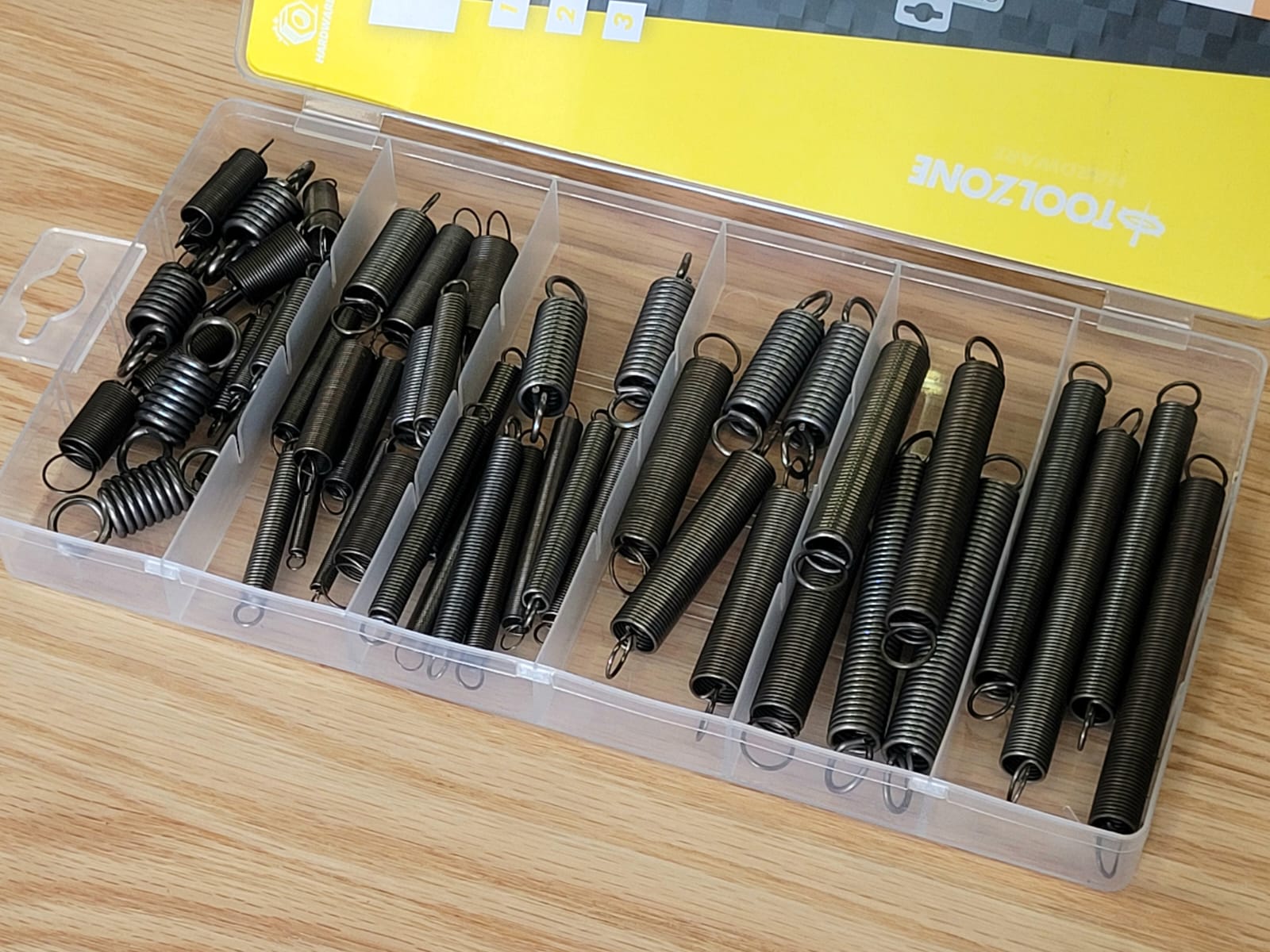 54 Piece Extension Spring Assortment | Rust Resistant