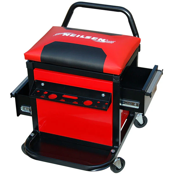Neilsen Mechanics Trolley Seat With 2 Drawer Toolbox