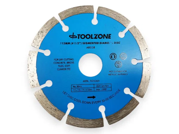 41/2" / 115mm Diamond Cutting Disc | Flat Centre | Angle Grinder Diamond Cutting Disc
