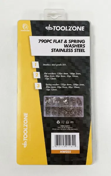 TZ 790PC FLAT & SPRING WASHERS S/STEEL