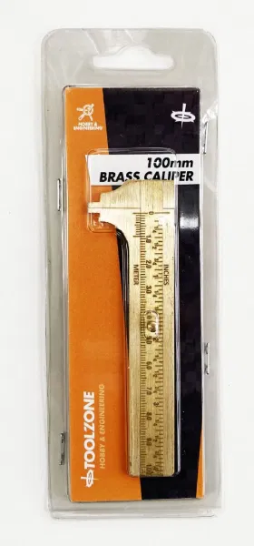 100mm Solid Brass Vernier Caliper With Metric & Imperial Measurements
